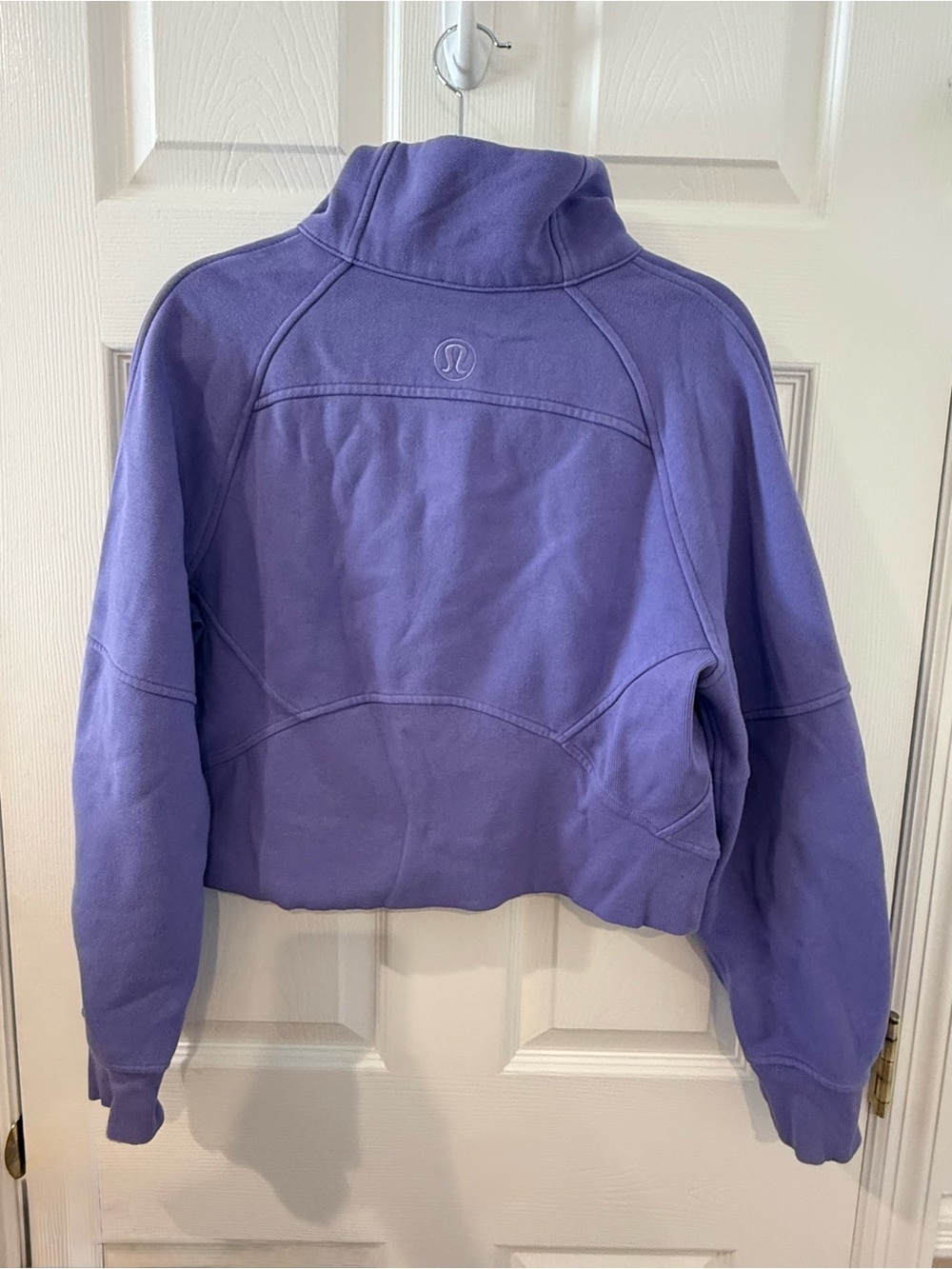 lululemon athletica Scuba Oversized Funnel-Neck Half Zip in Dark Lavender - Picture 2 of 6